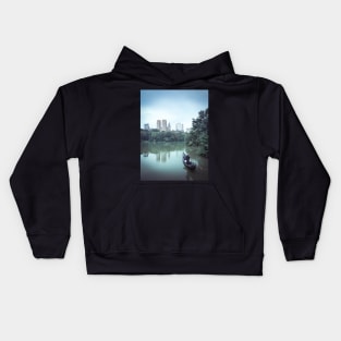 Central Park Gondola Boat Ride New York City Kids Hoodie